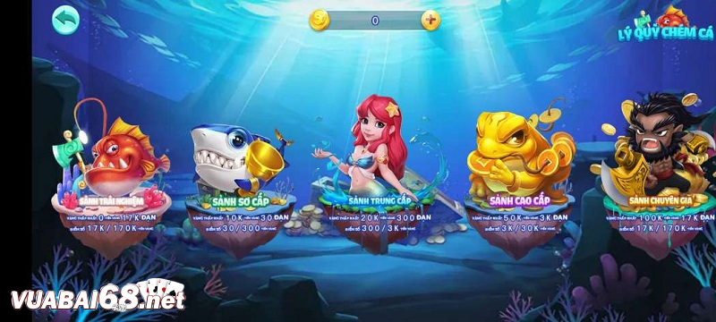 Cung cấp game bắn cá hấp dẫn với các mục tiêu cá có hệ số cao
