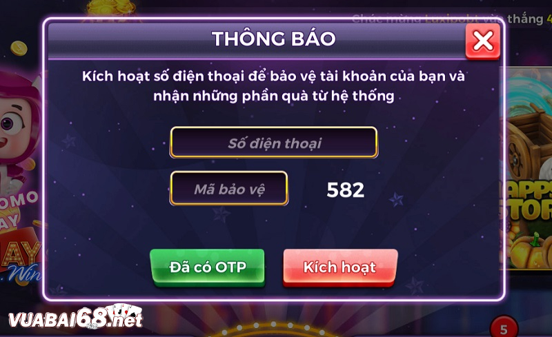 Kích hoạt số điện thoại chính chủ để bảo vệ tài khoản